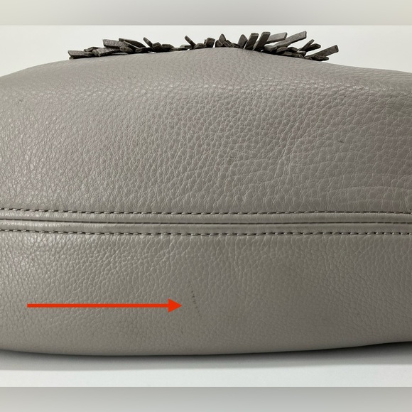 MICHAEL KORS Gray Camden Drawstring Hobo Shoulder Bag - Picture 11 of 16